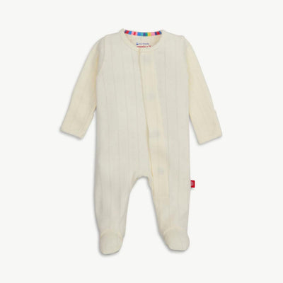 Love Lines Tofu Magnetic Pointelle Footie