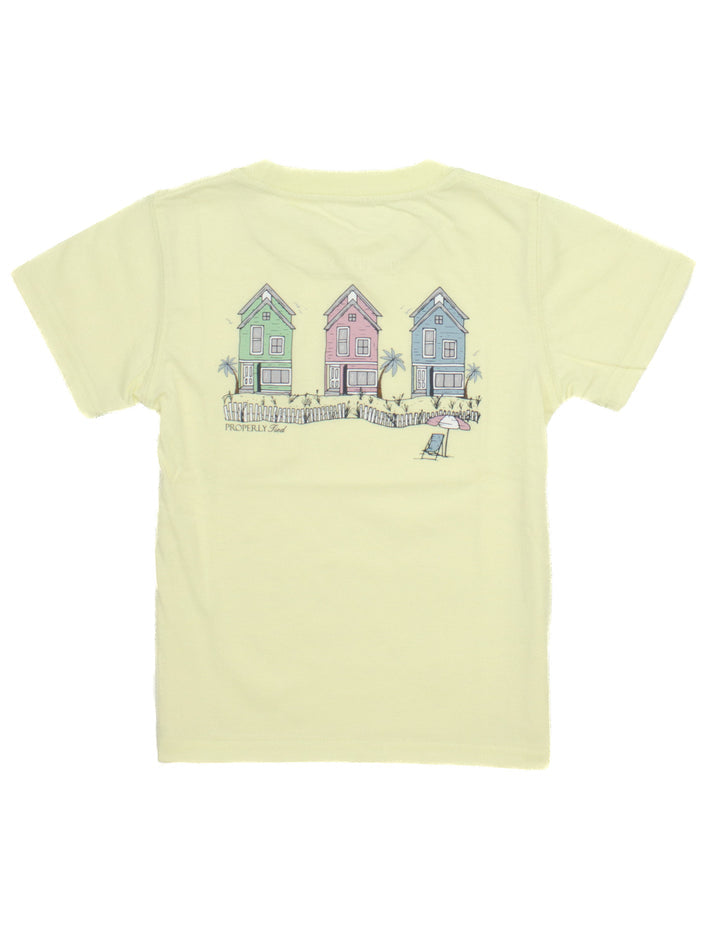 Girl's Beach Retreat SS Tee Light  Yellow