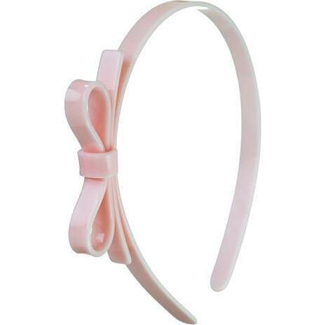 Thin Bow Light Pink Headband