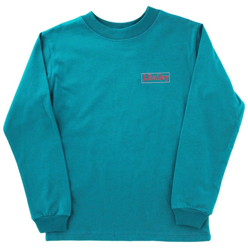 LS Santa Dog Tee Teal
