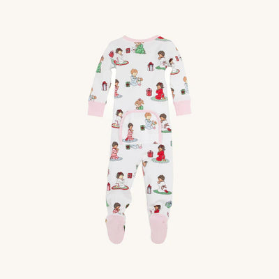 Noelle's Night Night Footed Holiday Patience & Prayers, Palm Beach Pink