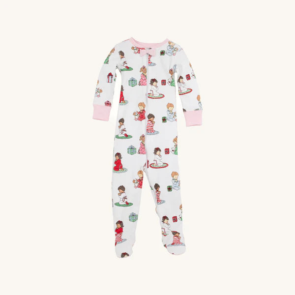 Noelle's Night Night Footed Holiday Patience & Prayers, Palm Beach Pink