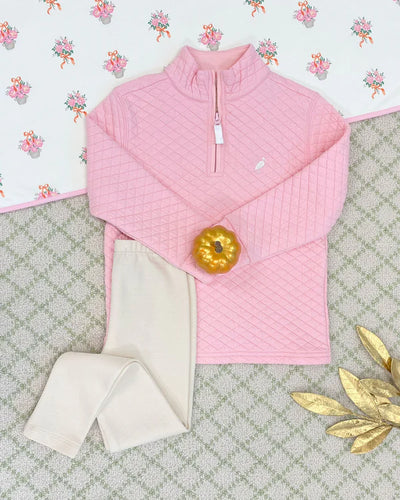 Canter Collar Half Zip Sandpearl Pink