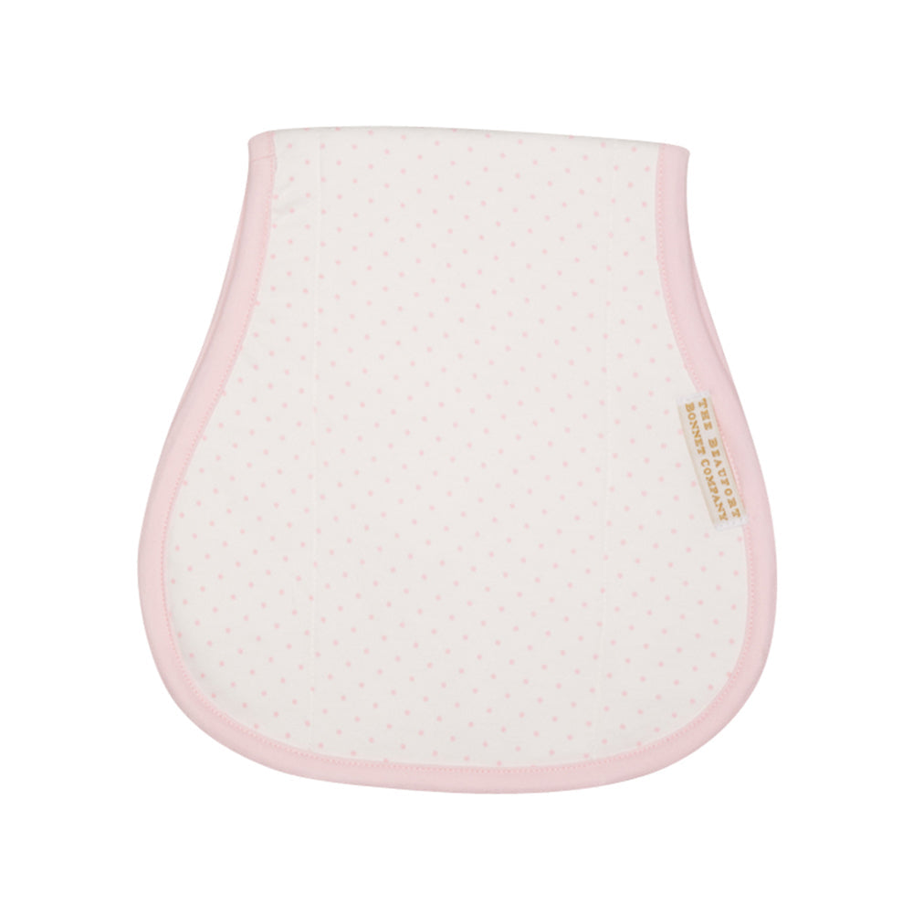 Oopsie Daisy Burp Cloth Palm Beach Pink Micro Dot