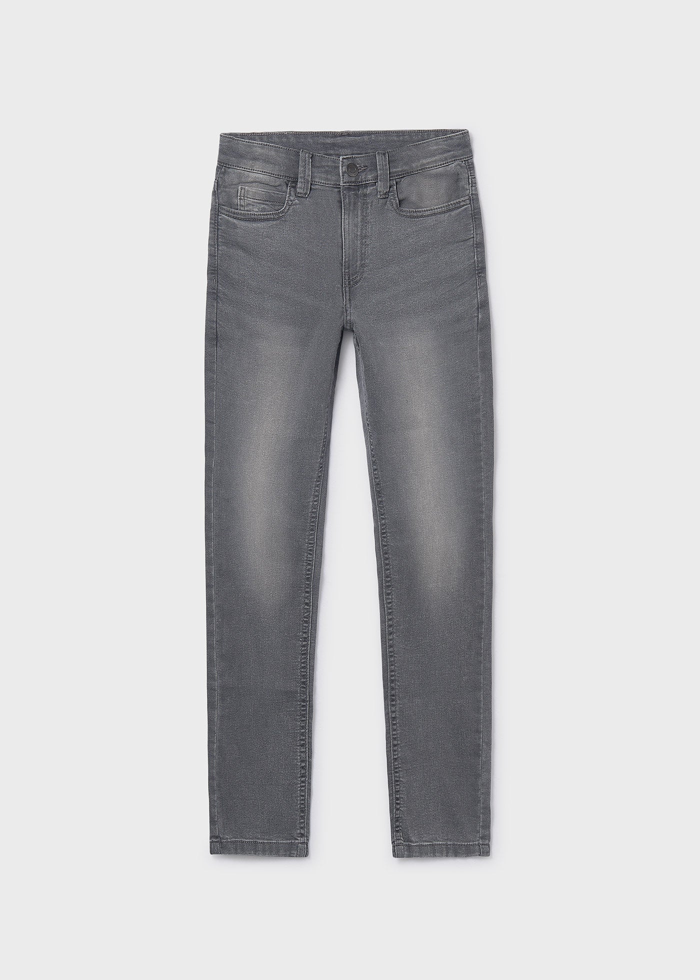 Girls Gris Medio Super Skinny Jeans