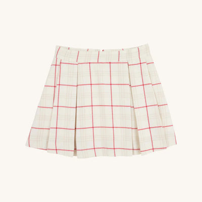 Parson Pleated Skirt Woven Yarn Oak Park Plaid