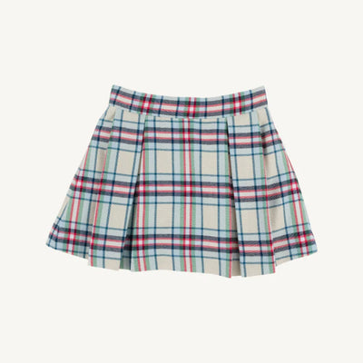 Parson Pleated Skirt Woven Yarn Ardmore Pier Plaid