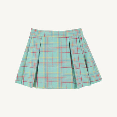 Parson Pleated Skirt Twill Woodley Park Plaid