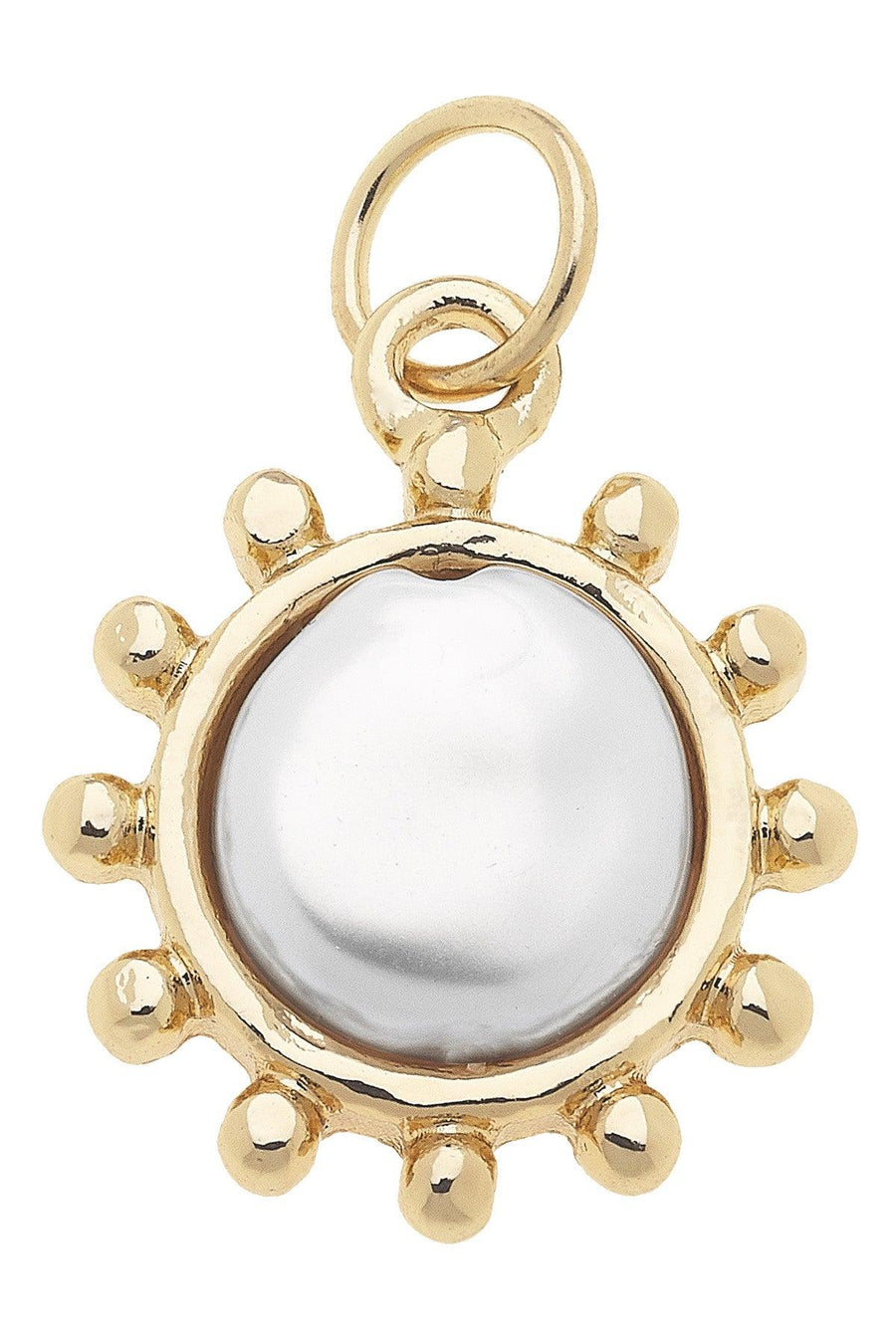 Pearl Cabochon Charm Ivory