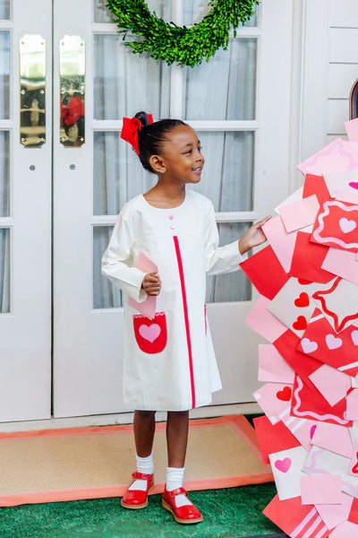 LS Peggy's Pocket Dress Palmetto Pearl, Richmond Red, Hamptons Hot Pink, Hearts (Broadcloth)