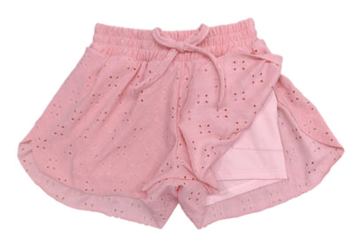 Eyelet Butterfly Short Pink