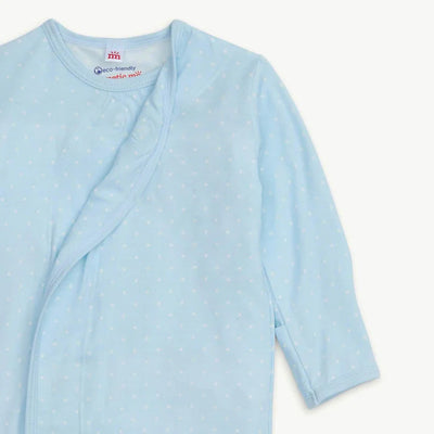 Pin Dot Blue Magnetic Gown & Hat Set