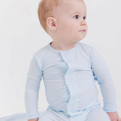 Blue Pin Dot Modal Magnetic Coverall