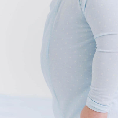Blue Pin Dot Modal Magnetic Coverall