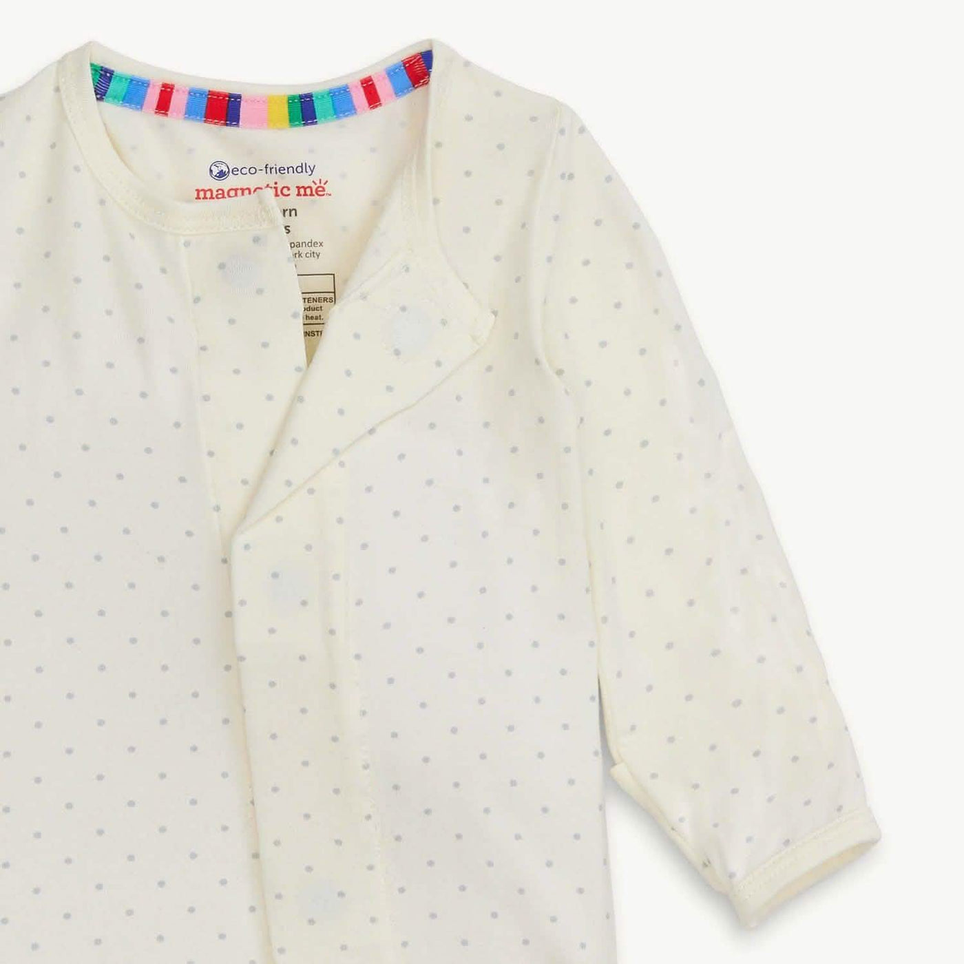 Pin Dot Cream Modal Magnetic Footie