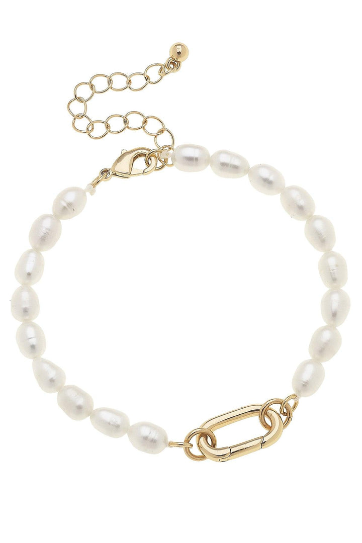 Piper Freshwater Pearl Bracelet Base Ivory