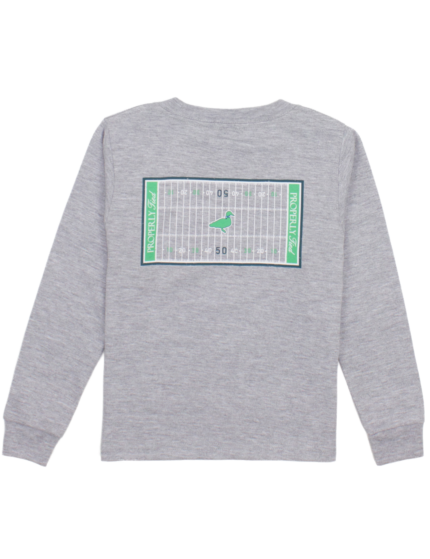 LD Football Field LS Tee Heather Gray