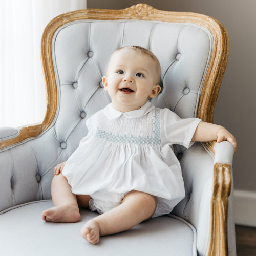 Heirloom Collection Vintage Smocked Bodice Creeper