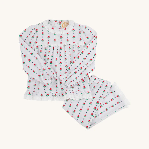 Sammy Set Georgetown Tulips (Richmond Red), Worth Ave White