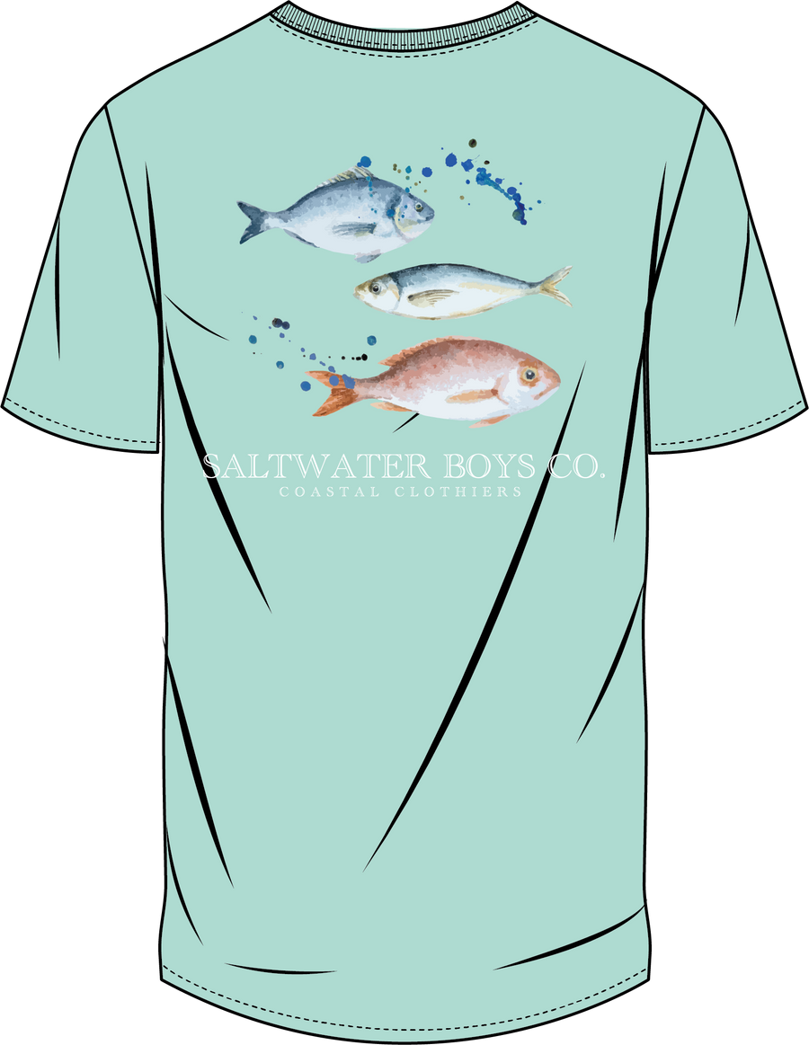 Fish Trio Pocket Tee SS