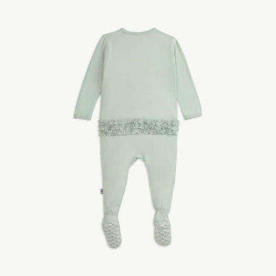 Sea Foam Magnetic Footie with Ruffles