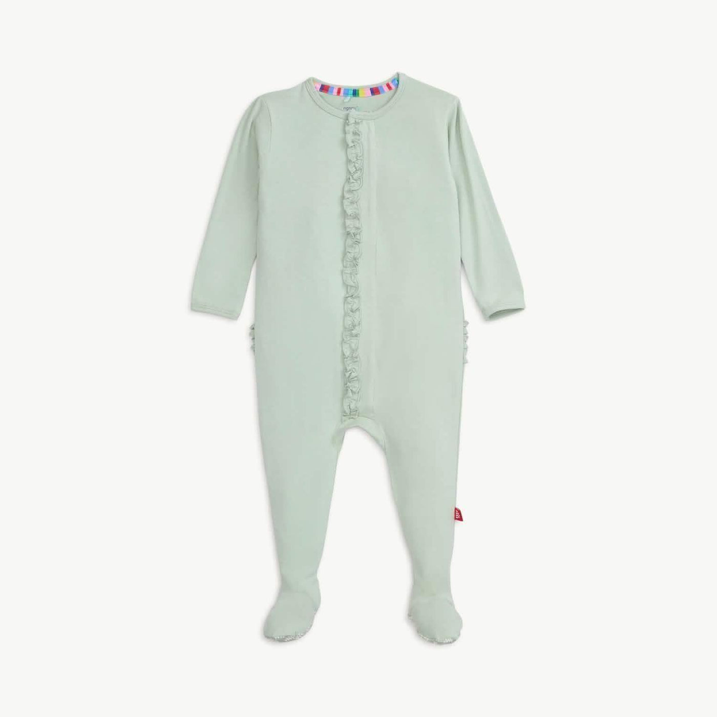 Sea Foam Magnetic Footie with Ruffles