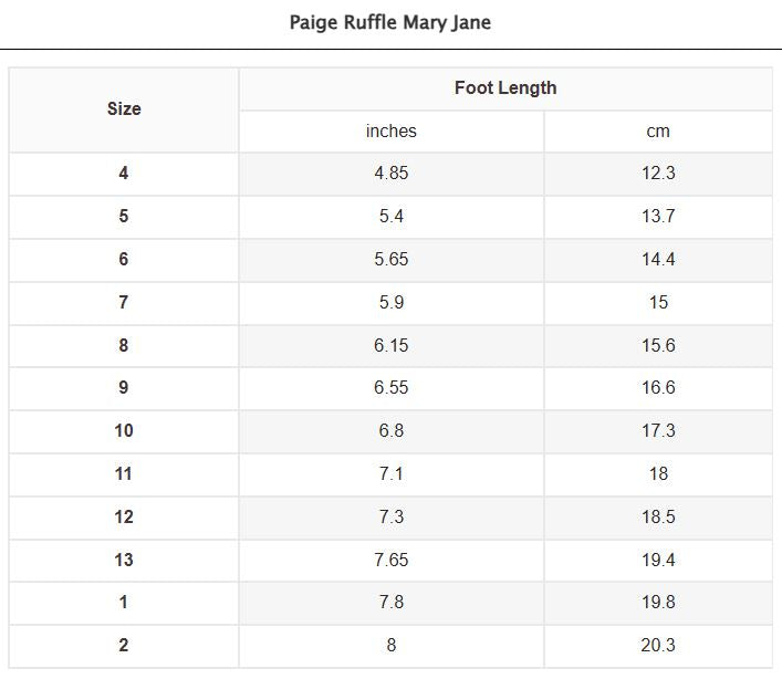 Paige Ruffle Mary Jane Red