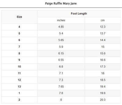 Paige Ruffle Mary Jane Red
