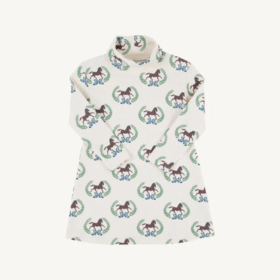 Tatum's Turtleneck Dress Highland Horses