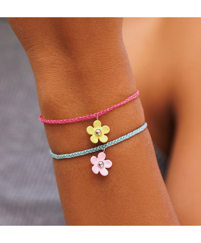 Pink Solstice - Enamel Flower Charm