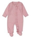 Kissy Zebra and Friends Pink Ruffle Zip Footie