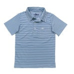 Inshore Performance Polo Parisian Blue Stripe