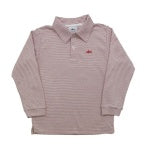 Signature LS Polo Red Stripe