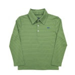 Banks LS Polo Green/Blue Stripe