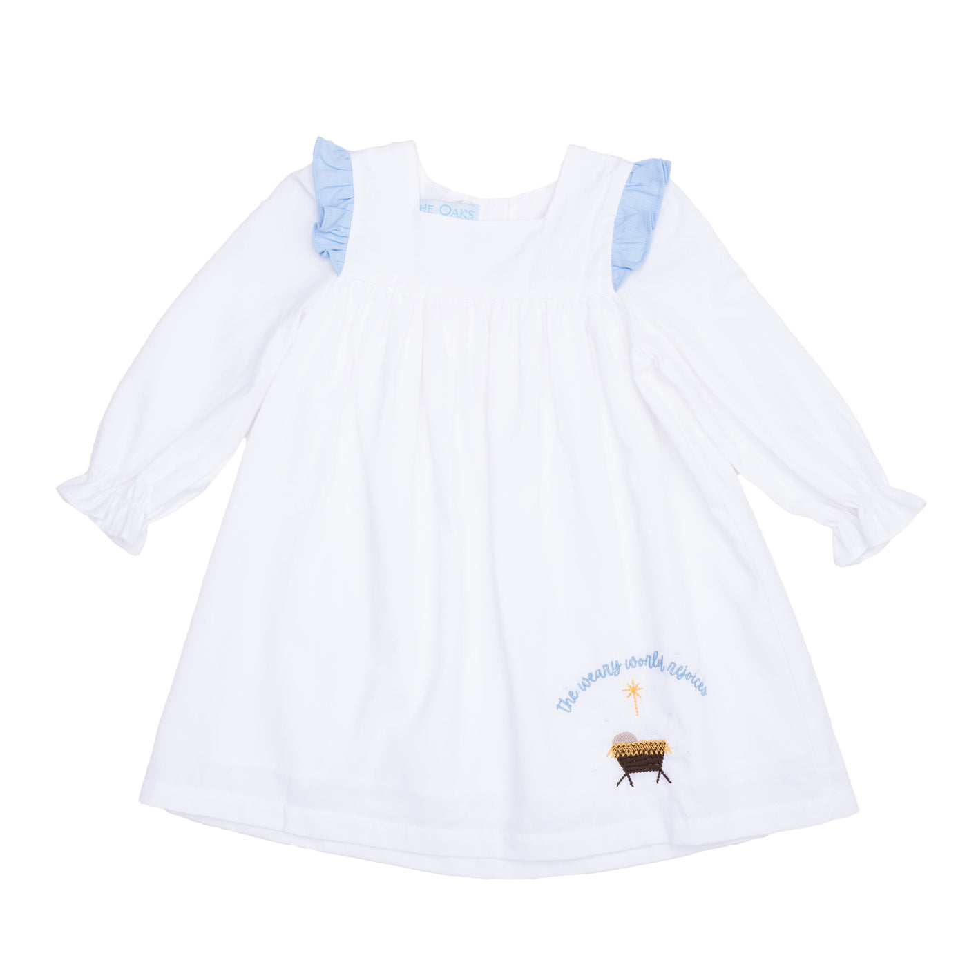 Whitney Dress Nativity Blue