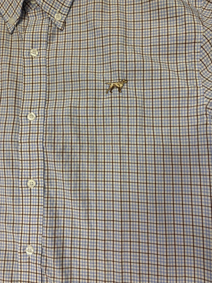 Fieldstone Mason Button Down Youth Shirt Blue