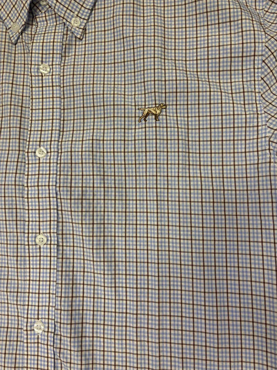 Fieldstone Mason Button Down Youth Shirt Blue
