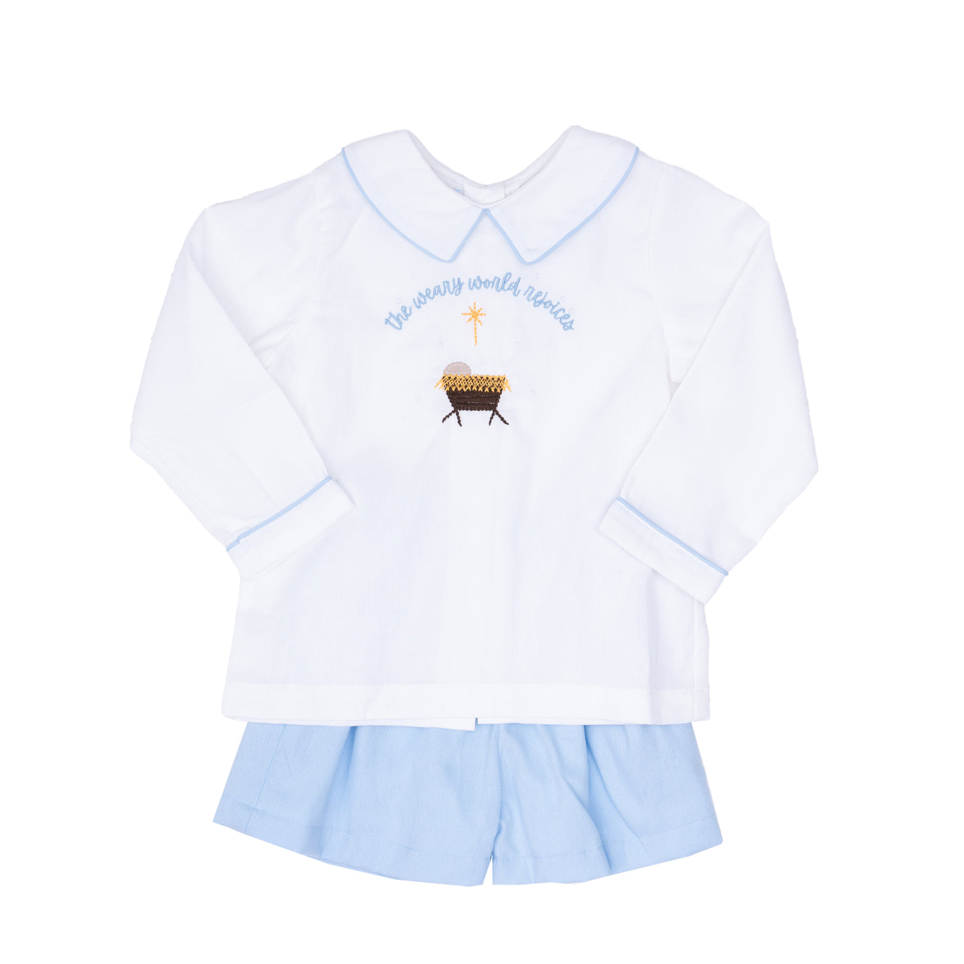 John Short Set Nativity Blue