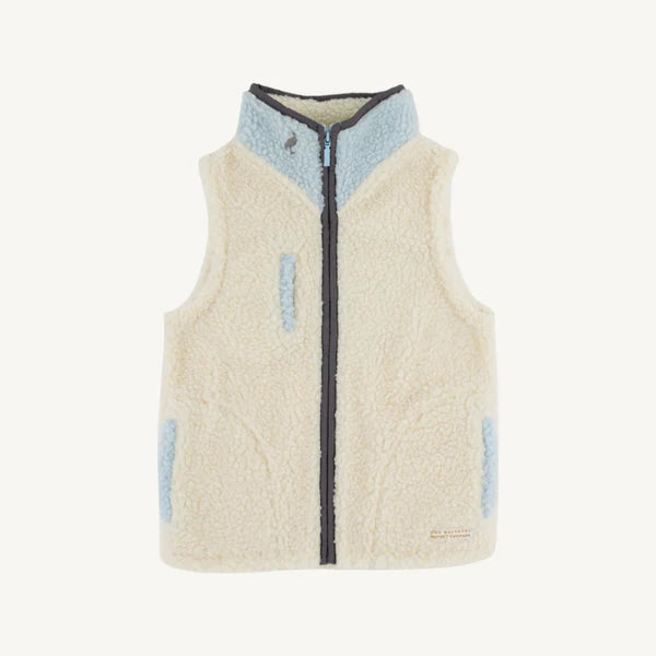 Van Camp Vest Sherpa Palmetto Pearl Buck Blue Grant Gray