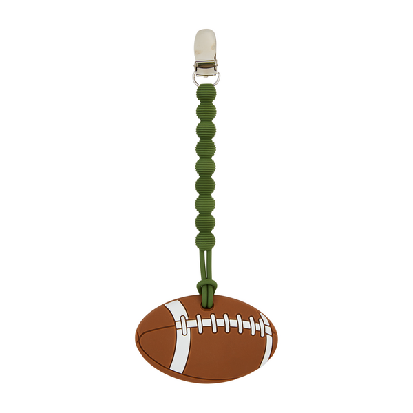 Football Clip On Teether