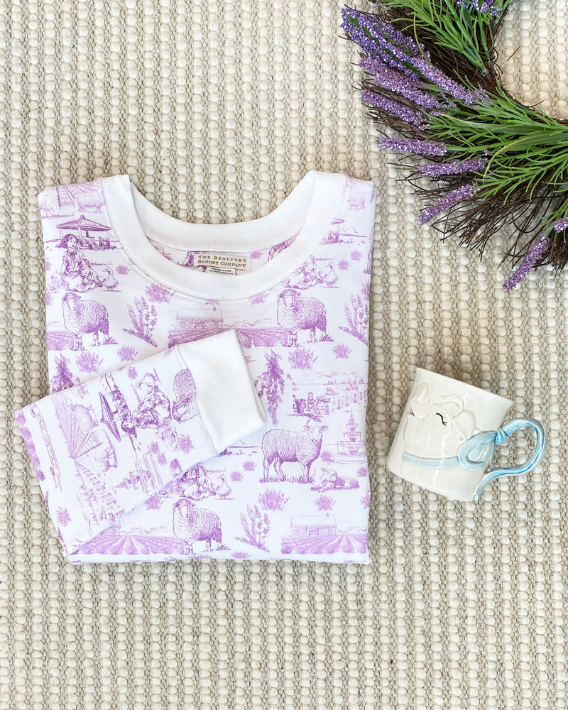 Women's Cassidy Comfy Crewneck Lavender & Lambs