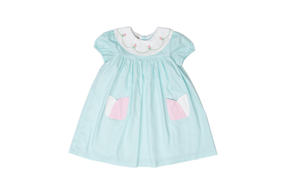 Melena Aqua Tulip Dress