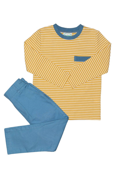 Sam Stripe Pocket T-Shirt Set
