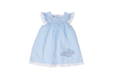 Joyful Noise Blue Pique Dress