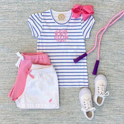 Penny's Play Shirt - Park City Periwinkle Stripe