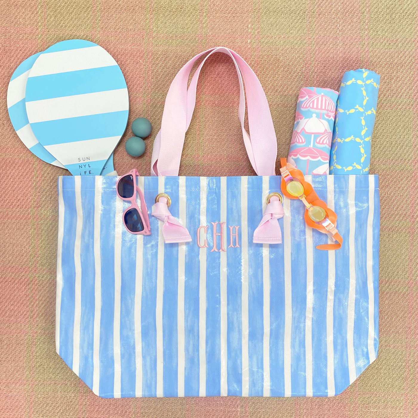 Isabelle Beach Bag -Sea Wall Stripe