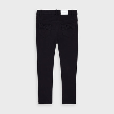 Basic Plush Skinny Pants - Black