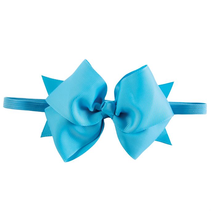 Turquoise Bow Soft Headband