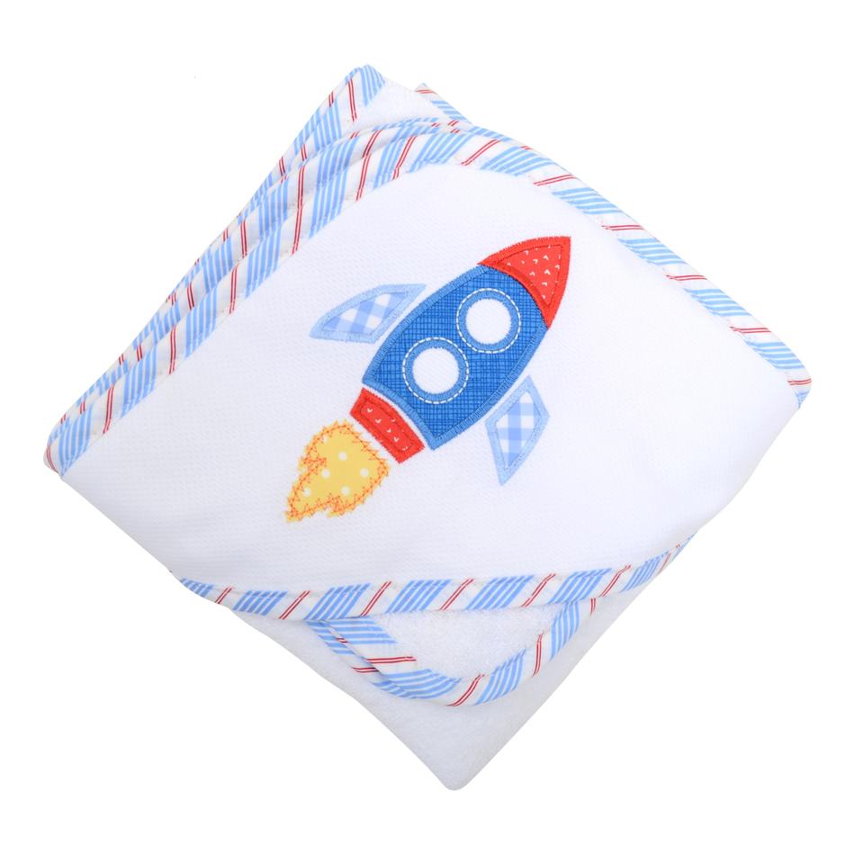 Rocket Boxed Hooded Towel & Washcloth Set