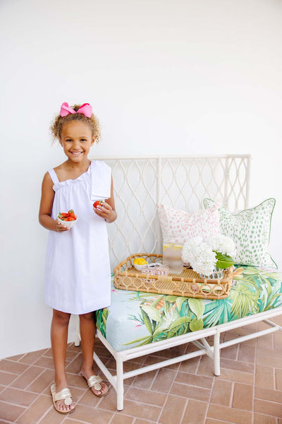 Maebelle's Bow Dress- Worth Avenue White